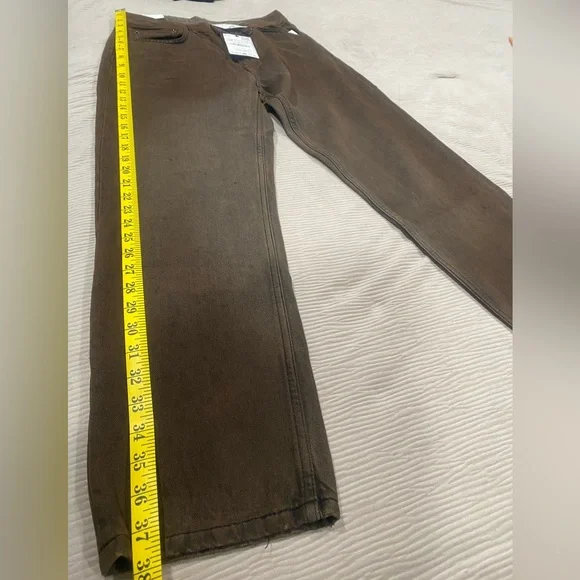 Zara Dark Brown Jeans/Size 6 - Picture 4 of 6